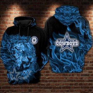 Dallas Cowboys Nfl Football Tiger Smoke Blue 3d Hoodie For Men For Women Dallas Cowboys All Over Printed Hoodie. Dallas Cowboys 3d Full Printing Shirt - 5be4c1a72860