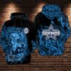 Dallas Cowboys Nfl Football Tiger Smoke Blue 3d Hoodie For Men For Women Dallas Cowboys All Over Printed Hoodie. Dallas Cowboys 3d Shirt - c2b255faedcf