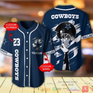 Dallas Cowboys Nfl Personalized Baseball Jersey Shirt
