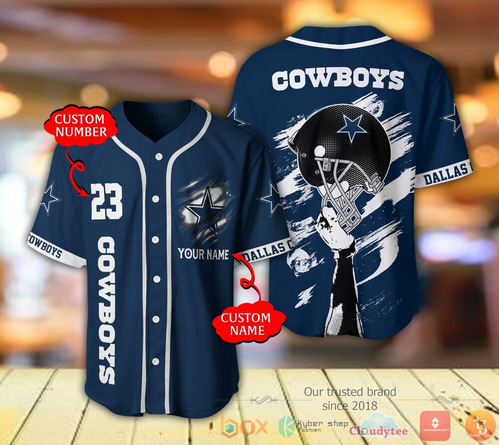Dallas Cowboys Nfl Personalized Baseball Jersey Shirt Dallas Cowboys Nfl Personalized Baseball Jersey Shirt