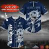 Dallas Cowboys Nfl Personalized Dark Blue White Baseball Jersey Shirt