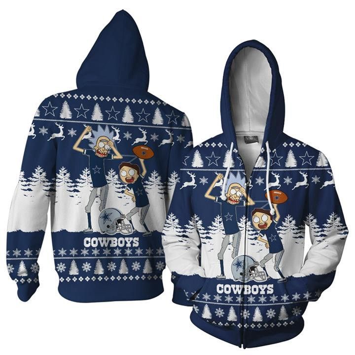 Dallas Cowboys Rick And Morty Dance Ugly Christmas Pullover And Zippered Hoodies Custom 3D Graphic Printed 3D Hoodie All Over Print Hoodie Sweatshirt For Fans Men Women - 522e300108b9 Dallas Cowboys Rick And Morty Dance Ugly Christmas Pullover And Zippered Hoodies Custom 3D Graphic Printed 3D Hoodie All Over Print Hoodie Sweatshirt For Fans Men Women - 522e300108b9