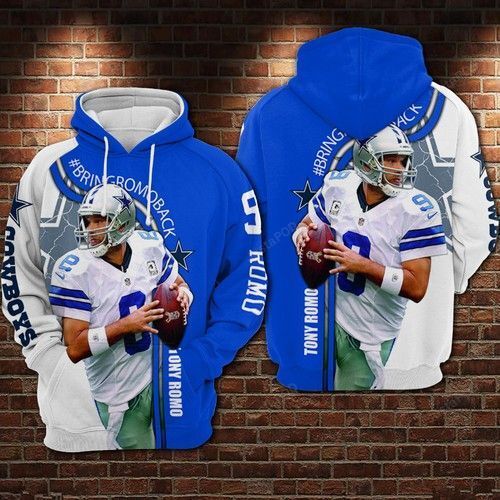 Dallas Cowboys Romo Back 3d Hoodie For Men For Women All Over Printed Hoodie - e07d6002cb78 Dallas Cowboys Romo Back 3d Hoodie For Men For Women All Over Printed Hoodie - e07d6002cb78