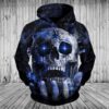 Dallas Cowboys Skull 3D Hoodie Sweatshirt All Over Printed Hoodie - 179ff13b9169