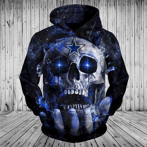 Dallas Cowboys Skull 3D Hoodie Sweatshirt All Over Printed Hoodie - 179ff13b9169 Dallas Cowboys Skull 3D Hoodie Sweatshirt All Over Printed Hoodie - 179ff13b9169