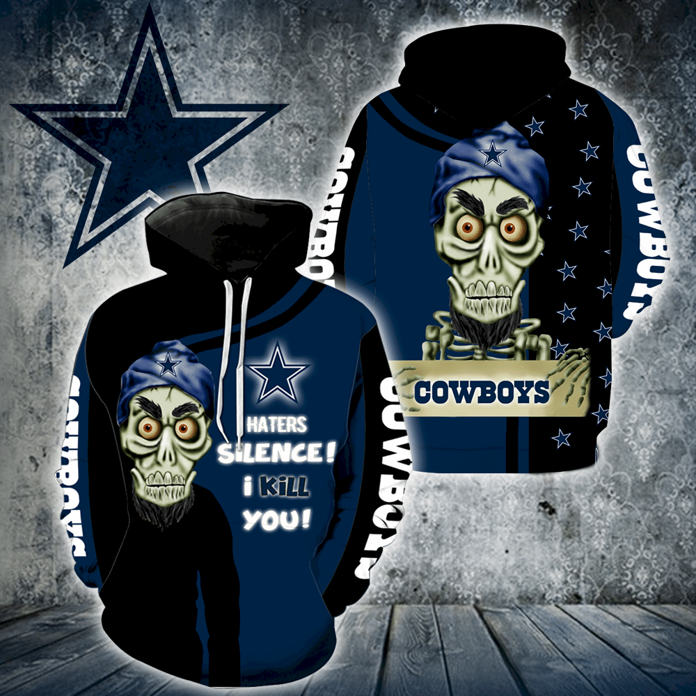Dallas Cowboys Skull Full All Over Print 3D Hoodie For Men And Women - ad68b6f6c5f4 Dallas Cowboys Skull Full All Over Print 3D Hoodie For Men And Women - ad68b6f6c5f4