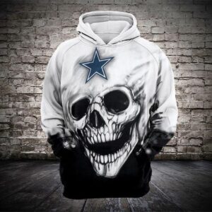 Dallas Cowboys Skull Star Pullover And Zippered Hoodies Custom 3D Dallas Cowboys Graphic Printed 3D Hoodie All Over Print Hoodie For Men For Women - 981cd5c0e22a