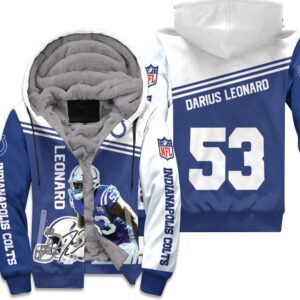 Darius Leonard Colts 3D Hoodie Unisex Fleece Hoodie - 50b0428b2d1c
