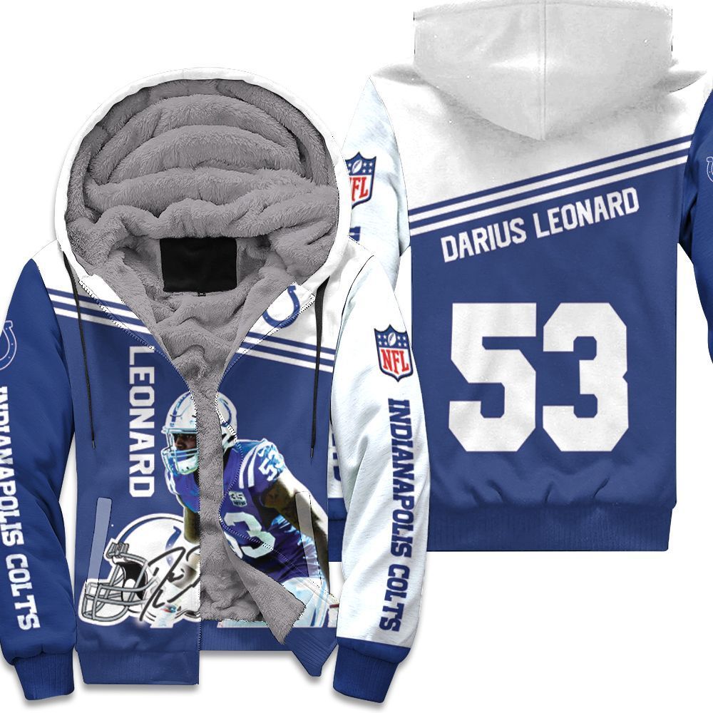 Darius Leonard Colts 3D Hoodie Unisex Fleece Hoodie - 50b0428b2d1c Darius Leonard Colts 3D Hoodie Unisex Fleece Hoodie - 50b0428b2d1c