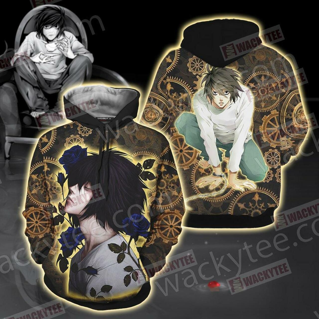 Death Note L Unisex 3D Hoodie All Over Print Hoodie3912 - ab5101485d46 Death Note L Unisex 3D Hoodie All Over Print Hoodie3912 - ab5101485d46