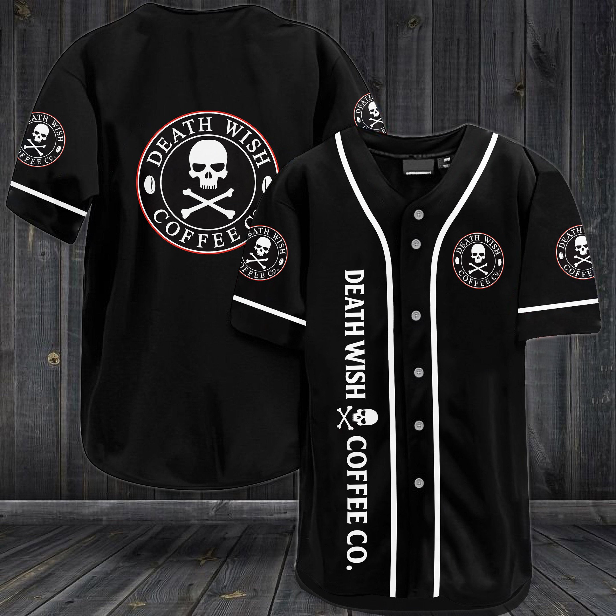 Death Wish Coffee Co. Baseball Jersey Death Wish Coffee Co. Baseball Jersey