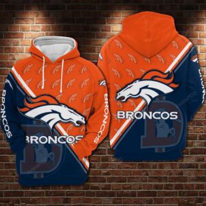 Denver Broncos Nfl Football Big Logo 3d Hoodie For Men For Women Denver Broncos All Over Printed Hoodie. Denver Broncos 3d Shirt - aae1f86c4076