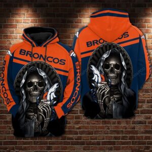 Denver Broncos Nfl Football Skull 3d Hoodie For Men For Women Denver Broncos All Over Printed Hoodie. Denver Broncos 3d Shirt - c6118fe0b04c