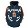 Denver Broncos Number 13 3D Hoodie Sweatshirt For Fans Men Women All Over Printed Hoodie - 62bfde4cd2cc