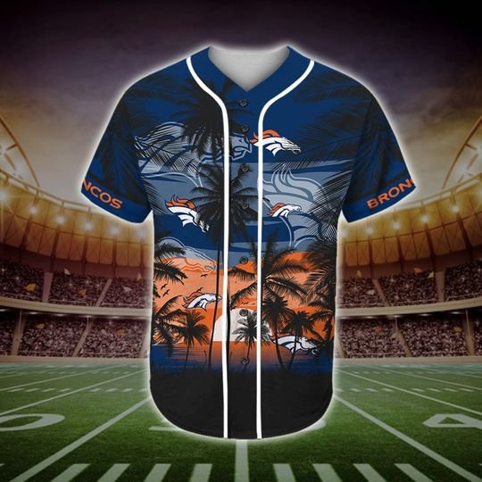 Denver Broncos Tropical Baseball Jersey Denver Broncos Tropical Baseball Jersey