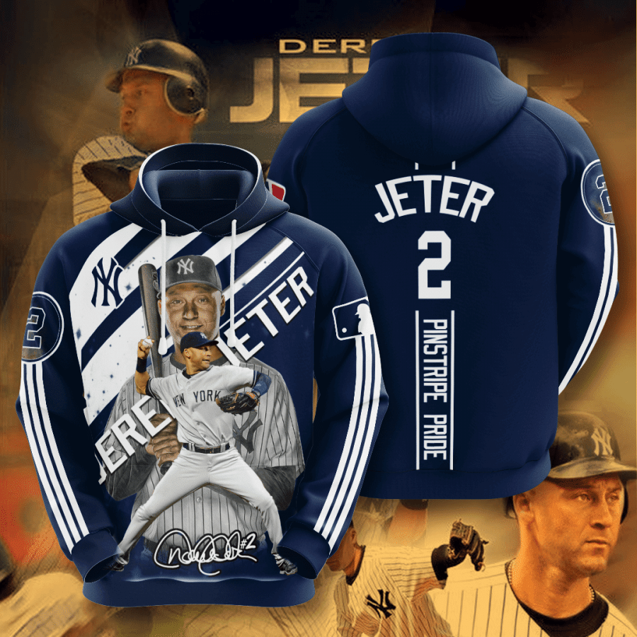 Derek Jeter New York Yankees 3D Hoodie All Over Printed Hoodie - 50ccb97510bb Derek Jeter New York Yankees 3D Hoodie All Over Printed Hoodie - 50ccb97510bb