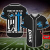 Detroit Lions Stand For The Flag Kneel For The Cross Baseball Jersey Shirt