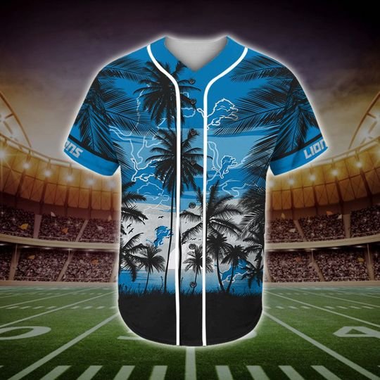 Detroit Lions Tropical Baseball Jersey Detroit Lions Tropical Baseball Jersey