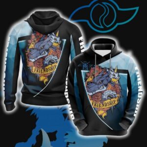 Digimon - Friendship Unisex 3D Hoodie All Over Print Hoodie1981 - 41bee7430570