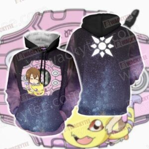 Digimon Hikari And Nyaromon 3D Hoodie All Over Print Hoodie3987 - 2379e1103021