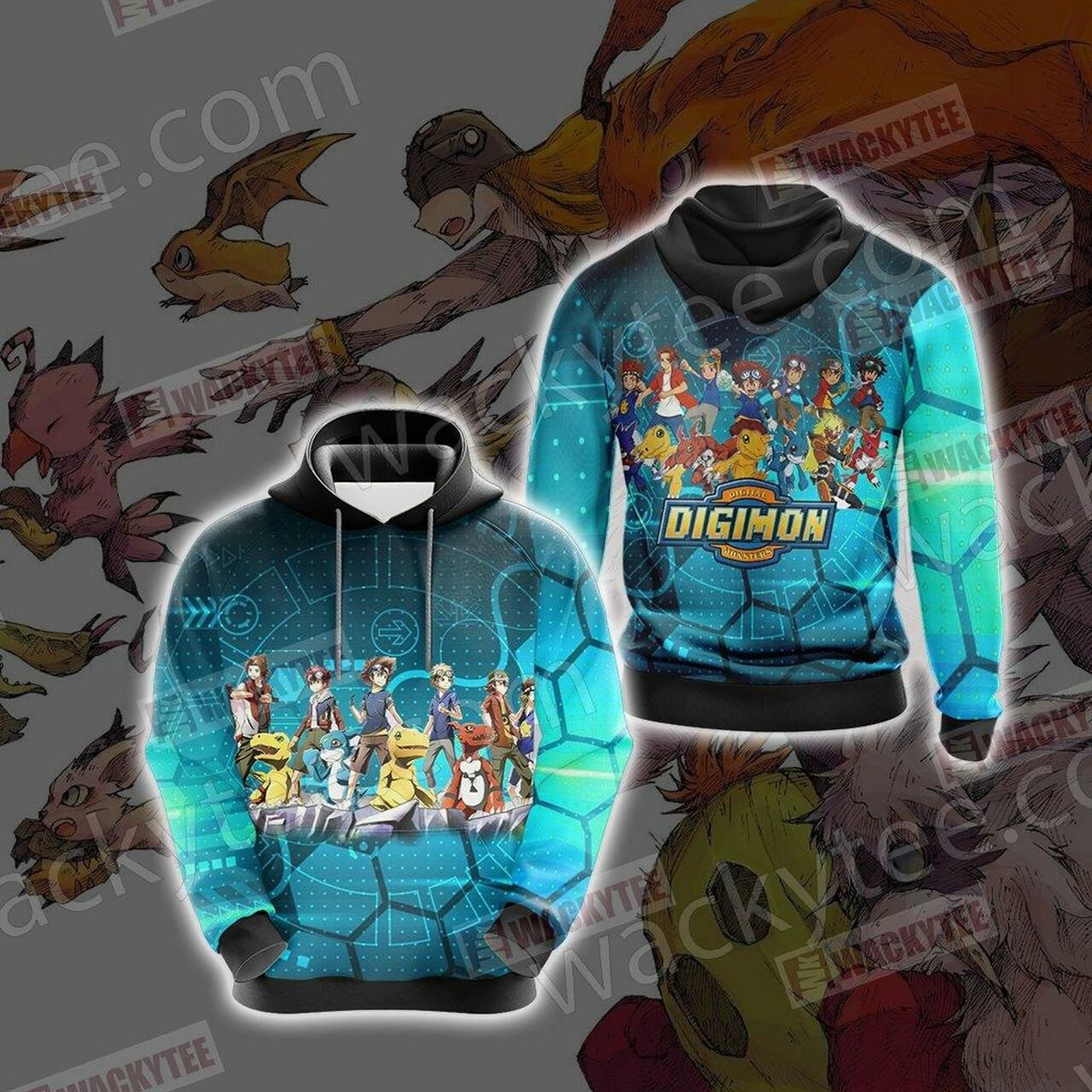Digimon New Collection Unisex 3D Hoodie All Over Print Hoodie2076 - e0fdb60920b9 Digimon New Collection Unisex 3D Hoodie All Over Print Hoodie2076 - e0fdb60920b9