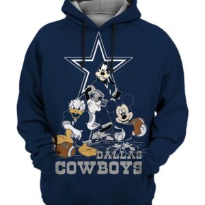 Disney Cartoon Character Dallas Cowboys Fashion 3D Hoodie Sweatshirt For Fans Men Women All Over Printed Hoodie - 7d0eaf93a38b