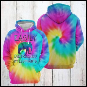 Distracted By Elephant 3D Printed Hoodie/Zipper Hoodie - 96b4f29acb0f