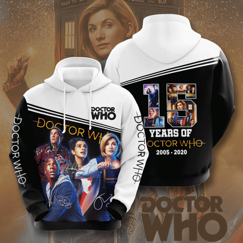 Doctor Who Movie Character Anniversary 15 Years 3D Hoodie For Men For Women Doctor Who Movie Character Anniversary 15 Years 3D Hoodie For Men For Women