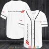 Dodge Car White Baseball Jersey