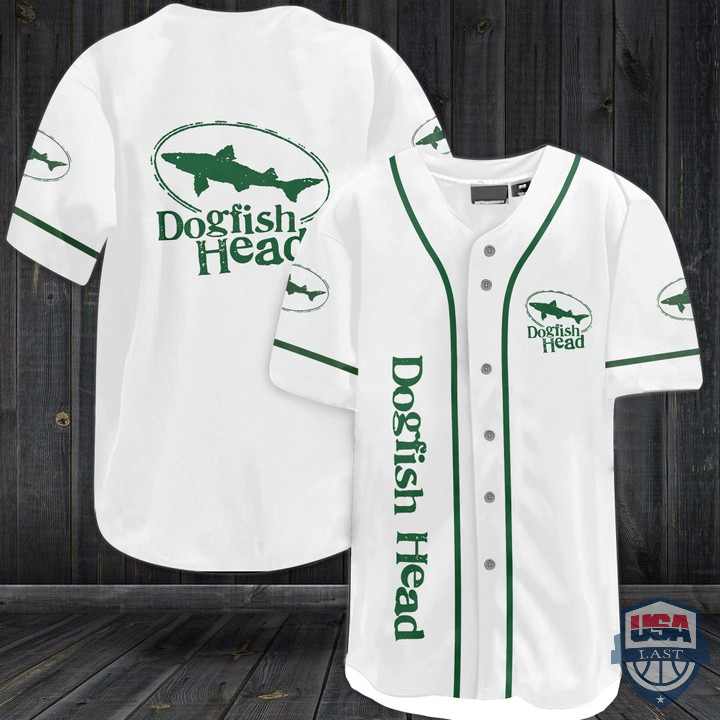 Dogfish Head Beer Baseball Jersey Dogfish Head Beer Baseball Jersey
