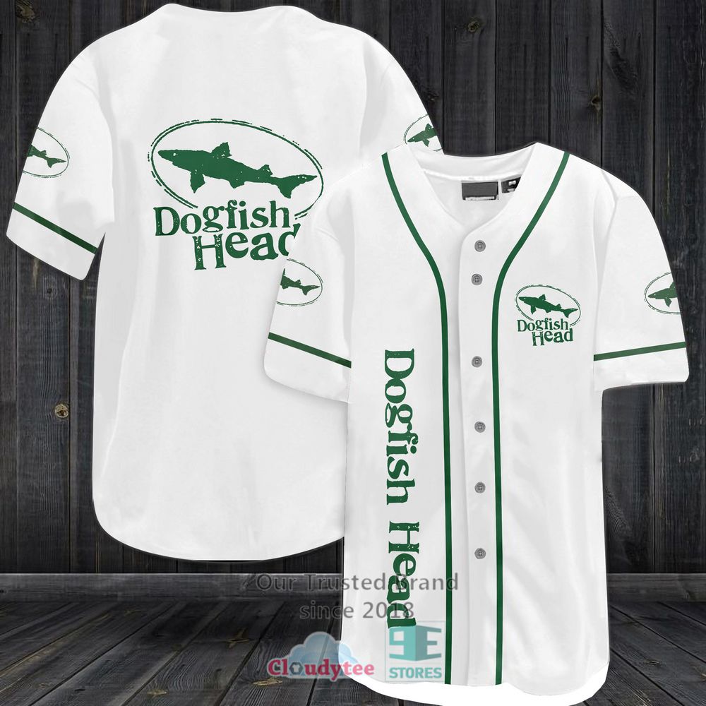 Dogfish Head Brewery Baseball Jersey Shirt Dogfish Head Brewery Baseball Jersey Shirt