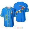 Donald Duck The Batter All Over Print Blue Baseball Jersey