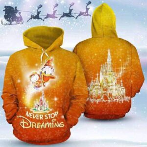 Donald Never Stop Dreaming 3D Printed Hoodie/Zipper Hoodie - 64f2ecbe44d6