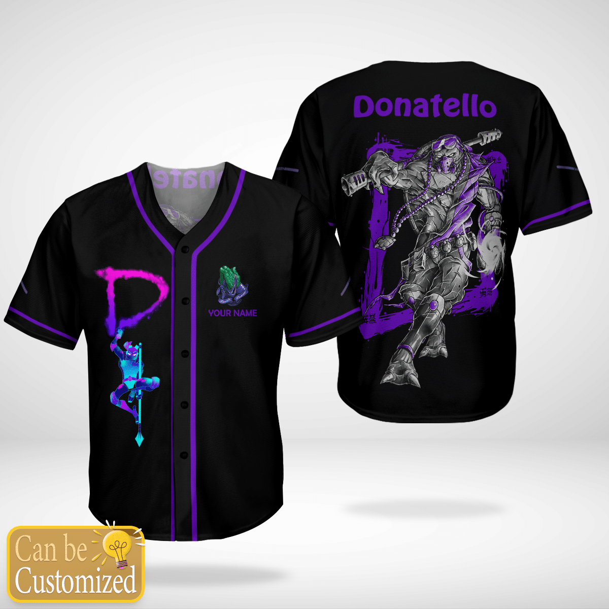 Donnie Donatello Custom Name Baseball Jersey Shirt Donnie Donatello Custom Name Baseball Jersey Shirt