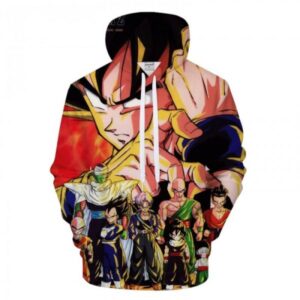 Dragon Ball Goku Anime Super Saiyan 3D Printed Hoodie/Zipper Hoodie - 45d66d01af88