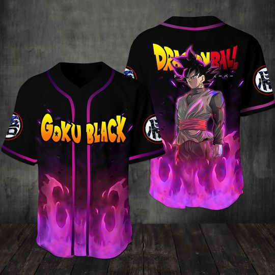 Dragon Ball Goku Black Baseball Jersey Shirt Dragon Ball Goku Black Baseball Jersey Shirt