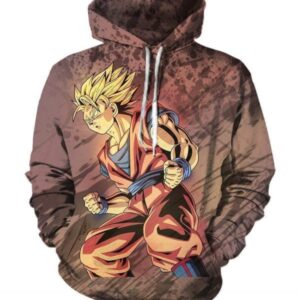 Dragon Ball Z Goku 3D Printed Hoodie/Zipper Hoodie - d78efe609245