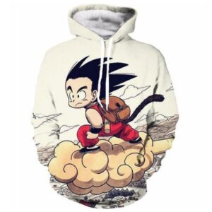 Dragon Ball Z Goku On Nimbus 3D Printed Hoodie/Zipper Hoodie - 4fe8abc55258