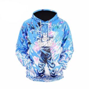 Dragon Ball Z Goku Super Saiyan Blue Awesome 3D Printed Hoodie/Zipper Hoodie - 62e37d4999ae