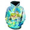 Dragon Ball Z Goku Super Saiyan Blue Awesome 3D Printed Hoodie/Zipper Hoodie - 729a8a6dbb43