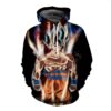 Dragon Ball Z Goku Ultra Instinct 3D Printed Hoodie/Zipper Hoodie - ec08f09285cf