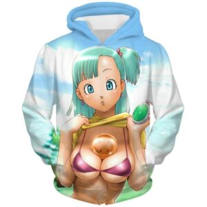 Dragon Ball Z Sexy Bulma 3D Printed Hoodie/Zipper Hoodie - 11dff8e33afc