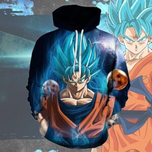 Dragon Ball Z Super Goku 3D Printed Hoodie/Zipper Hoodie - 1828d978c238