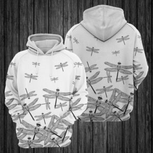 Dragonfly Black And White 3D Printed Hoodie/Zipper Hoodie - 43d0c2accac0