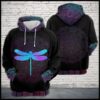 Dragonfly Zen Pattern 3D Printed Hoodie/Zipper Hoodie - 55b26cebf813