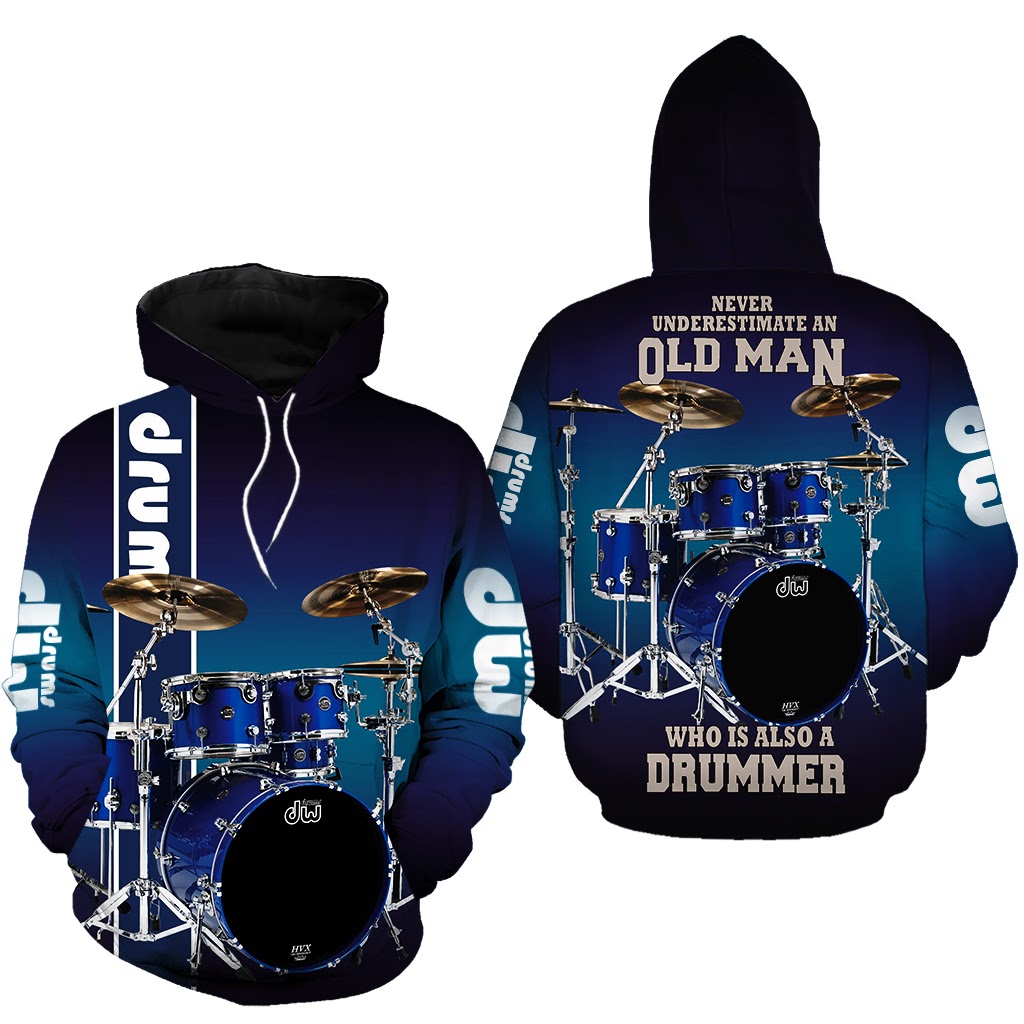 Drums Never Underestimate An Old Man Drumer 3D Printed Hoodie/Zipper Hoodie - b21da1aa84d8 Drums Never Underestimate An Old Man Drumer 3D Printed Hoodie/Zipper Hoodie - b21da1aa84d8