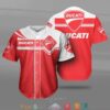 Ducati Car Motor Baseball Jersey
