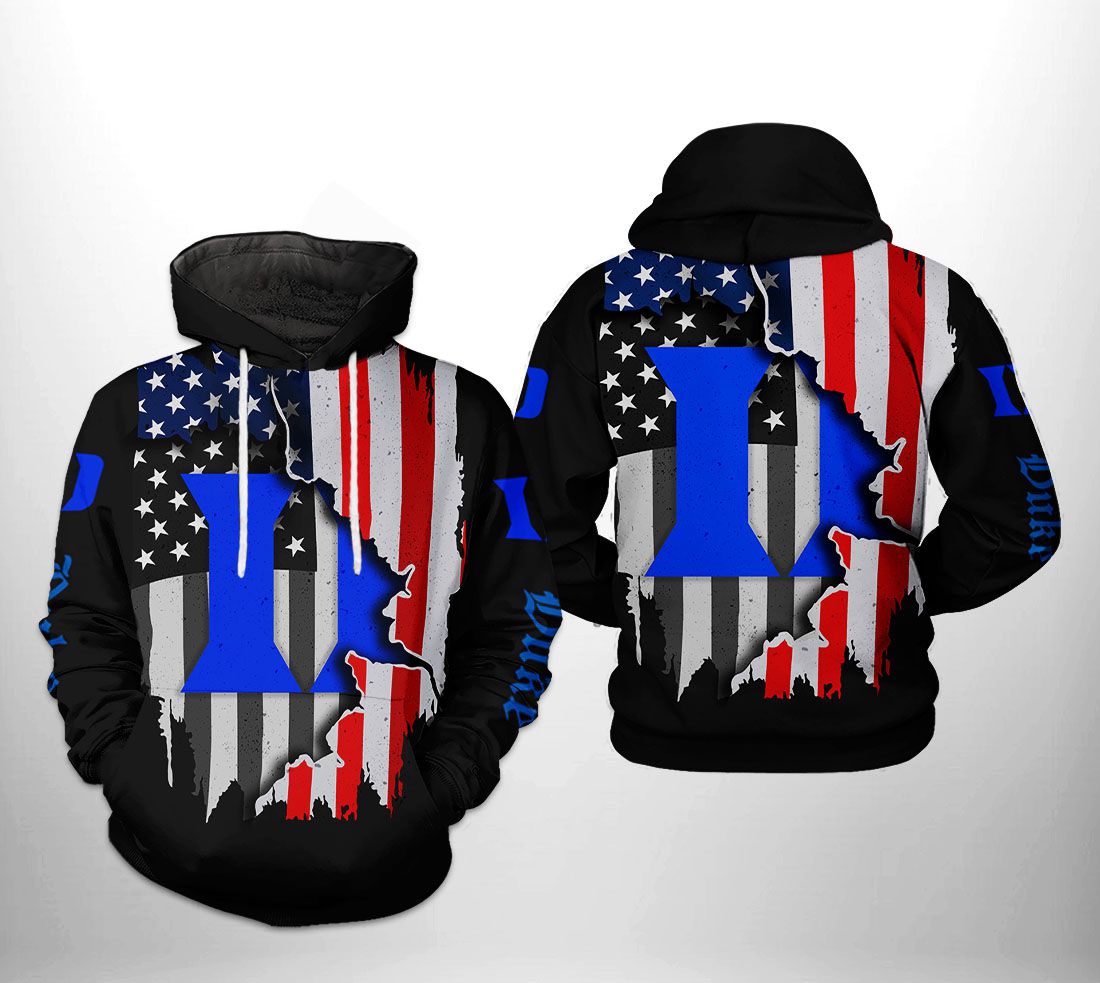 Duke Blue Devils NCAA US Flag 3D Printed Hoodie/Zipper Hoodie - 385d4eab1ea2 Duke Blue Devils NCAA US Flag 3D Printed Hoodie/Zipper Hoodie - 385d4eab1ea2