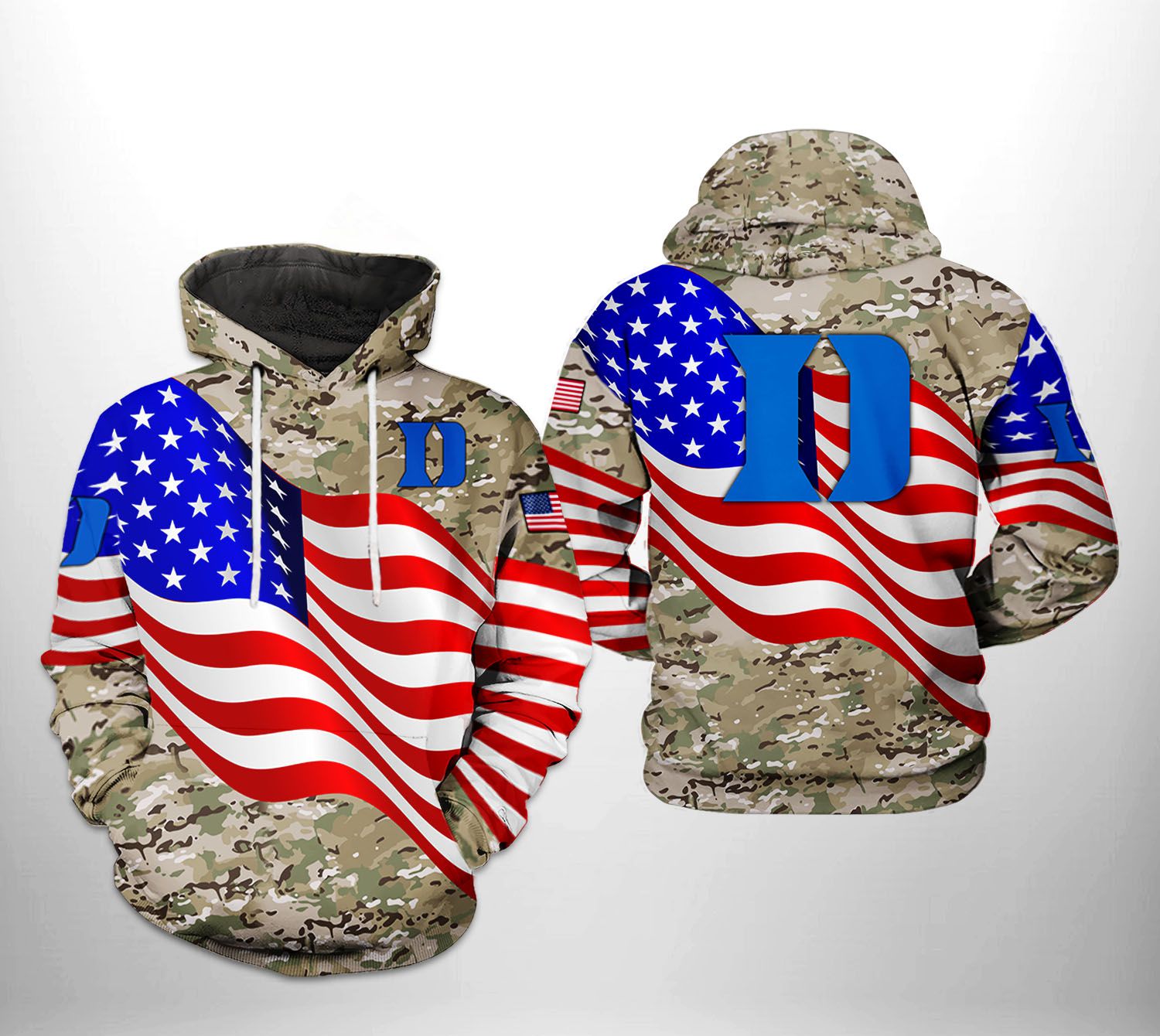 Duke Blue Devils NCAA US Flag Camo Veteran 3D Printed Hoodie/Zipper Hoodie - c4f64ecf5ca4 Duke Blue Devils NCAA US Flag Camo Veteran 3D Printed Hoodie/Zipper Hoodie - c4f64ecf5ca4