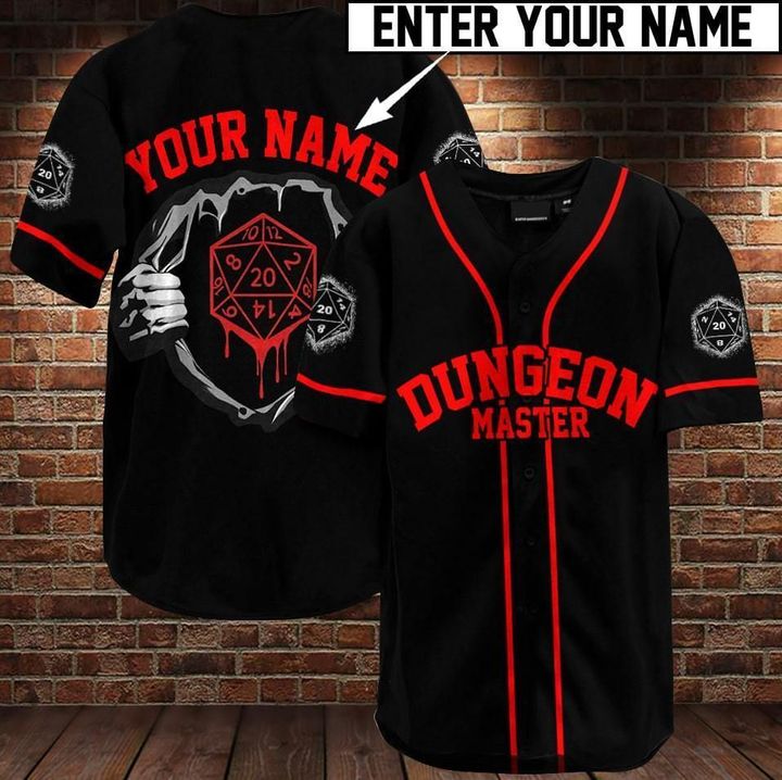Dungeon Master Custom Name Baseball Jersey- Limited Edition Dungeon Master Custom Name Baseball Jersey- Limited Edition